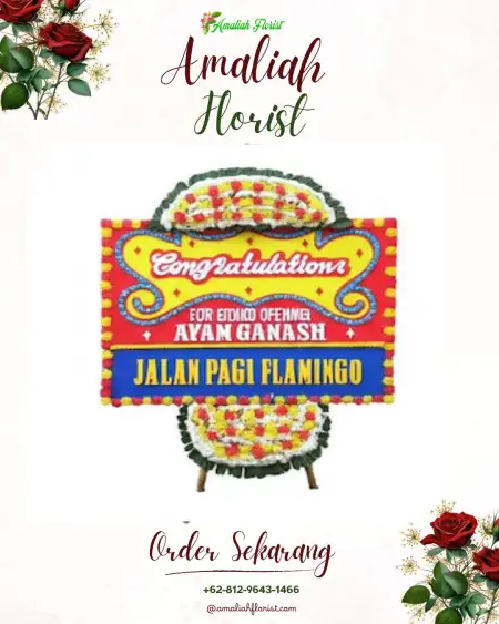 Sewa Papan Bunga Sladi